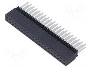 Connector: pin strips; socket; male; PIN: 40; straight; THT; 2.54mm SAMTEC