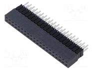 Connector: pin strips; socket; male; PIN: 40; straight; THT; 2.54mm SAMTEC