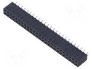 Connector: pin strips; socket; female; PIN: 50; straight; THT; 2x25 SAMTEC