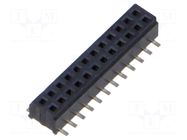 Connector: PCB to PCB; socket; female; PIN: 24; SMT; 3.1A; CLM; 1mm SAMTEC