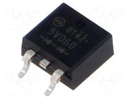 Diode: rectifying; SMD; 600V; 5A; STO220 (SC83 similar); Ifsm: 140A SHINDENGEN