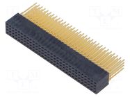 Connector: PCB to PCB; PTHF; on PCBs SAMTEC