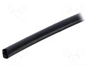 Heat shrink sleeve; glueless; 2: 1; 9.5mm; black; polyolefine; reel RADPOL