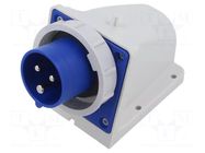 Connector: AC supply; socket; male; 16A; 230VAC; IEC 60309; IP67 PCE