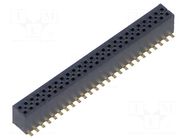 Connector: pin strips; socket; male; PIN: 50; vertical; SMT; 1.27mm SAMTEC