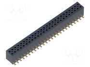 Connector: pin strips; socket; male; PIN: 50; vertical; SMT; 1.27mm SAMTEC
