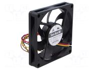 Fan: DC; axial; 12VDC; 80x80x15mm; 70.8m3/h; 37dBA; ball; 5000rpm SANYO DENKI