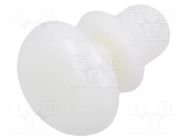 Rivet; polyamide; L.rivet: 3.5mm; Panel cutout diam: 3.1mm; white DREMEC