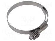 Worm gear clamp; walk-in coolers; W: 16mm; Clamping: 95÷117mm MPC INDUSTRIES