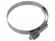 Worm gear clamp; walk-in coolers; W: 16mm; Clamping: 95÷117mm MPC INDUSTRIES