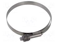 Worm gear clamp; walk-in coolers; W: 16mm; Clamping: 121÷143mm MPC INDUSTRIES