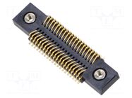 Connector: PCB to PCB; socket; male; PIN: 40; FSI; vertical; SMT SAMTEC