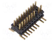 Connector: PCB to PCB; socket; male; PIN: 20; FTR; vertical; SMT SAMTEC