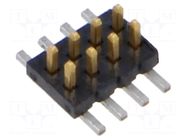 Connector: pin strips; socket; male; PIN: 8; vertical; SMT; 1.27mm SAMTEC