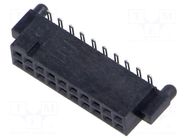 Connector: PCB to PCB; socket; female; PIN: 20; SFC; straight; 3.1A SAMTEC