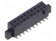 Connector: PCB to PCB; socket; female; PIN: 20; SFC; straight; 3.1A SAMTEC