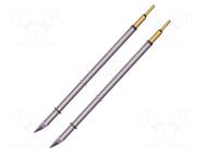 Tip; knife; 0.3x5.4mm; 357°C; for hot tweezers; 2pcs; MicroFine METCAL