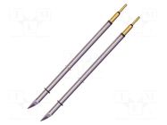 Tip; knife; 0.3x5.4mm; 413°C; for hot tweezers; 2pcs; MicroFine METCAL