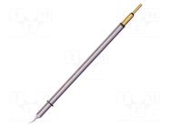 Tip; elongated,bent conical; 0.1mm; 413°C; for soldering station METCAL