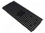 Electronic components tray; ESD; 8x8mm; black; 150°C; QFN ANTISTAT