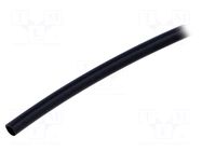 Heat shrink sleeve; glued; 4: 1; 4mm; black; polyolefine; reel; ATUM TE Connectivity