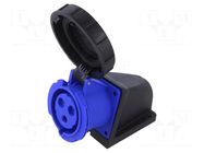 Connector: AC supply; socket; female; 32A; 250VAC; IEC 60309; IP67 PCE