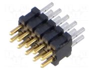 Connector: pin strips; socket; male; PIN: 10; straight; THT; 1.27mm SAMTEC