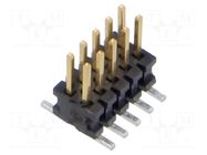 Connector: pin strips; socket; male; PIN: 10; vertical; SMT; 1.27mm SAMTEC