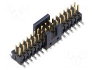 Connector: pin strips; socket; male; PIN: 34; vertical; SMT; 1.27mm SAMTEC