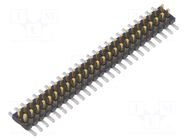 Connector: pin strips; socket; male; PIN: 50; vertical; SMT; 1.27mm SAMTEC