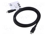 Cable; Thunderbolt 3,Thunderbolt 4,USB 3.2; 1.5m; black; 4K; PVC GOOBAY