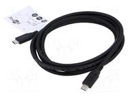 Cable; Thunderbolt 3,Thunderbolt 4,USB 3.2; 2m; black; 10Gbps Goobay