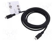 Cable; USB 3.2; USB C plug,both sides; 1m; black; 5Gbps; PVC; 60W Goobay