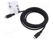 Cable; USB 3.2; USB C plug,both sides; 3m; black; PVC; 5Gbps; 60W GOOBAY