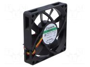 Fan: DC; axial; 24VDC; 80x80x15mm; 32.9dBA; Vapo; Out: F type SUNON