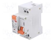 RCBO breaker; Inom: 10A; Ires: 30mA; Poles: 1+N; 230/400VAC; IP20 LS ELECTRIC