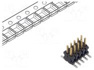 Connector: pin strips; socket; male; PIN: 10; vertical; SMT; 1.27mm SAMTEC