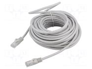 Patch cord; RJ45 plug,both sides; U/UTP; 6; stranded; Cu; 15m; PVC GEMBIRD