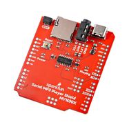 Serial MP3 Player Shield - MY1690X - overlay for Arduino - SparkFun DEV-28021