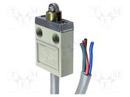 Limit switch; oblong metal roller Ø12mm; SPDT; cables; 3m; IP67 OMRON