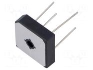 Bridge rectifier: single-phase; Urmax: 400V; If: 15A; Ifsm: 300A DC COMPONENTS