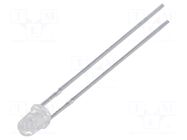 LED; UV-A; 25°; 15mA; 400nm; 2.8÷4VDC; THT; Front: convex; 90mcd LUCKYLIGHT