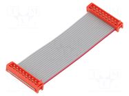 Ribbon cable with connectors; Tape ph: 1.27mm; PIN: 18; 2x9 TE Connectivity