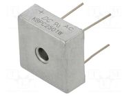 Bridge rectifier: single-phase; Urmax: 100V; If: 25A; Ifsm: 400A DC COMPONENTS