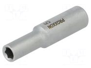 Socket; 6-angles,socket spanner; HEX 5.5mm; 1/4" PROXXON
