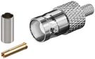 BNC Crimp Coupler - for RG58/U cable, with gold-plated pin