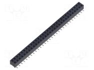 Connector: pin strips; socket; female; PIN: 60; vertical; SMT; 2mm SAMTEC