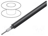 Wire: coaxial; RG58C/U; stranded; Cu; PVC; black; 4.95mm LAPP