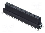 Connector: PCB to PCB; female; PIN: 50; Archer Kontrol; vertical HARWIN