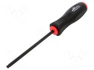 Screwdriver; hex key,spherical; HEX 6mm; Blade length: 137mm BONDHUS